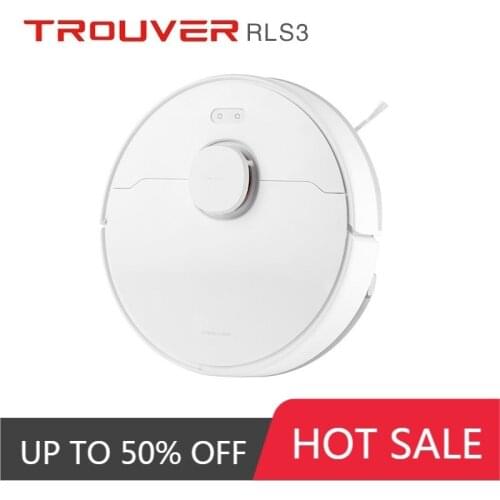 TROUVER Robot LDS Vacuum-Mop Finder RLS3 for home Cleaner Sweeping Washing Mopping 2000PA cyclone Suction Dust XIAOMI MIJIA APP