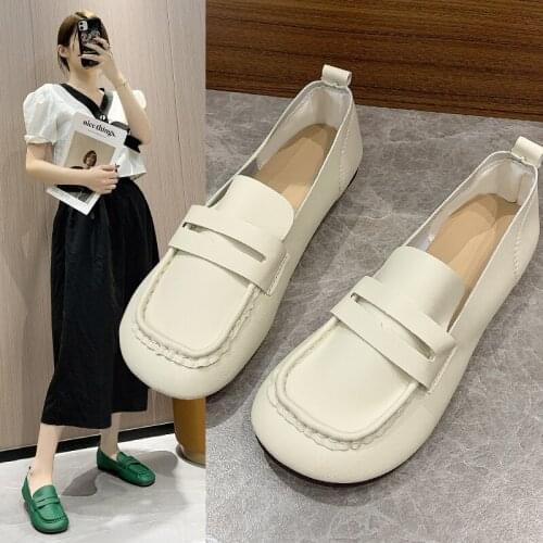 Womens Flats Loafers Shoes 2021 New Spring Autumn Fashion Party Cozy Casual Shoes Slip-on Soft Shallow Designer Mujer Zapatos