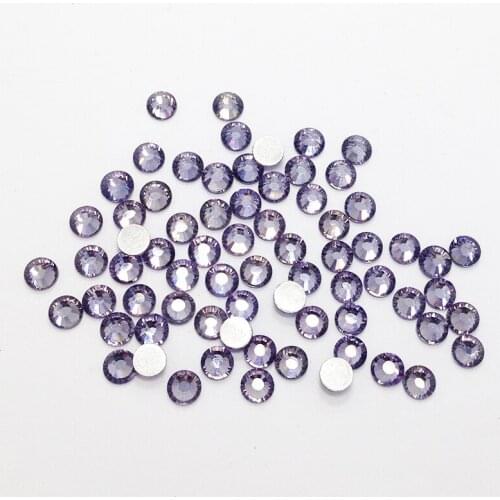 High Quality Non Hotfix Rhinestones Crystal Strass All size Tanzanite Flat Back Rhienstone DIY Nail Art Decoration Gems