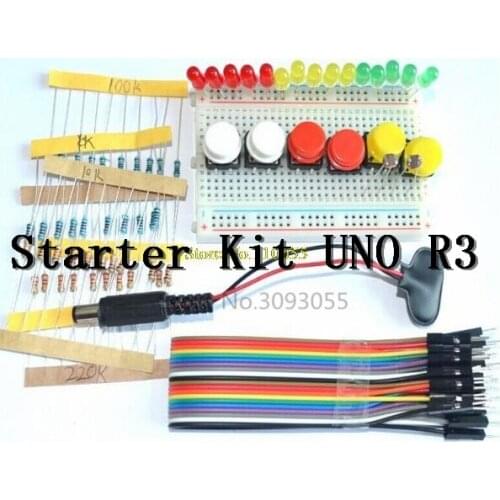 1 set new Starter Kit for UNO R3 mini Breadboard LED jumper wire button
