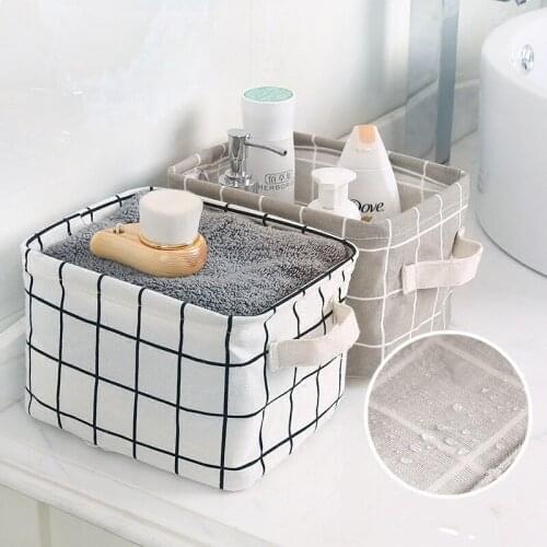 1pcs Foldable Desktop Storage Basket Sundries Storage Box Underwear Makeup Organizer Scarf Socks Laundry Baskets