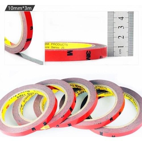 1pcs x 3M Strong double-sided adhesive For Car non-trace thickness 0.8mm ultra-thin foam tape Two-sided glue gray stick adhesive