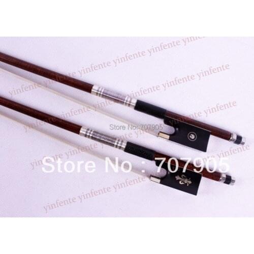 2 pcs Pernambuco Skin Violin Bows Carbon Fiber Stick core High quality