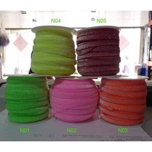 250 Yards 3/8'' 10mm Elastic Glitter Ribbon Great For Headbands
