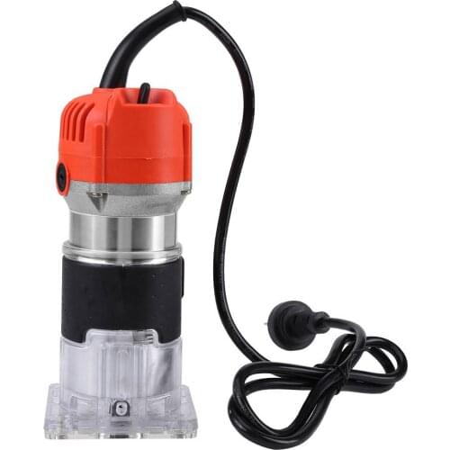 30000R/MIN Woodworking Electric Trimmer Cutter Hand Trimmer Wood Processing Laminator Router Wood Milling Engraving Machine