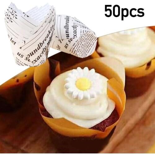 50pc Cupcake Paper Cups Oilproof Cupcake Liner Baking Muffin Box Cup Case Cake Decor Tool Muffin Wrap Cases Baking Accessories