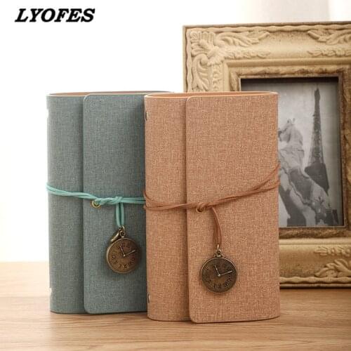 A6 Loose-leaf Retro Style Strap Creative Hand Account Book Small Notebook Student Diary Notepad Customization Memo Pad