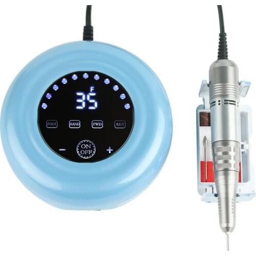 Electric Nail Drill Machine 65W 35000 RPM Manicure Machine Manicure Milling Cutter Nail Supplies for Professionals