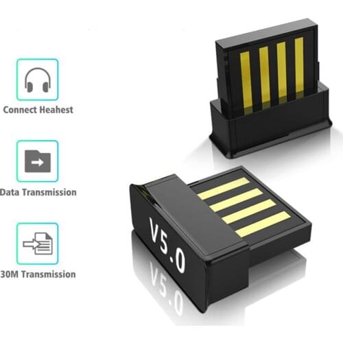 BT 5.0 USB Wireless Computer Adapter Audio Receiver Transmitter Dongles USB Bluetooth Adapters Laptop Earphone BLE Mini Sender
