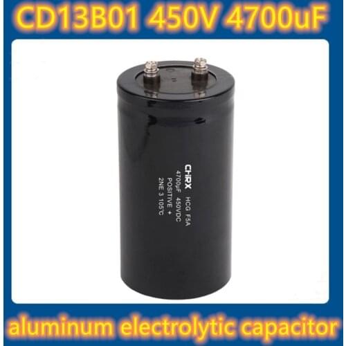 CD13 450VDC 4700uF / MFD aluminum electrolytic capacitor
