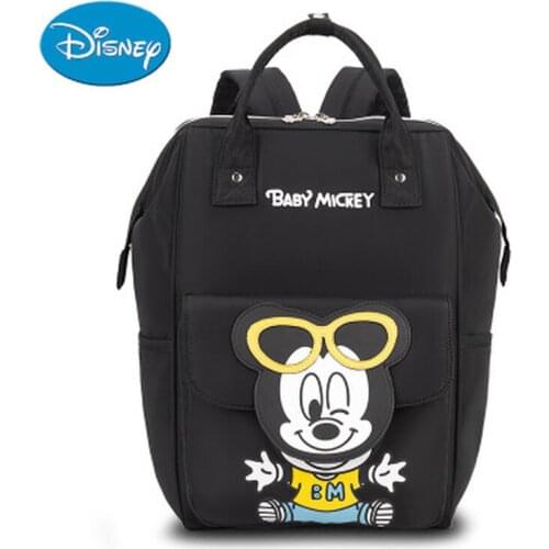 Disney Mickey diaper bag backpack fashion mummy bag large capacity multifunctional baby outing backpack waterproof handbag