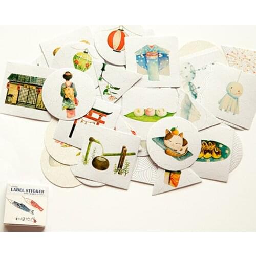 Hot Sale Memo Stickers Scrapbooking Stickers Kawaii Planner Stationery School Supplies High Quality Popular 45PCS/Pack Flowers