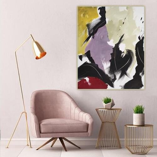 Jean Miotte《Untitled III》Abstract Expressionism Canvas Art Oil Painting Picture Wall Hanging Decor Home Living Room Decoration