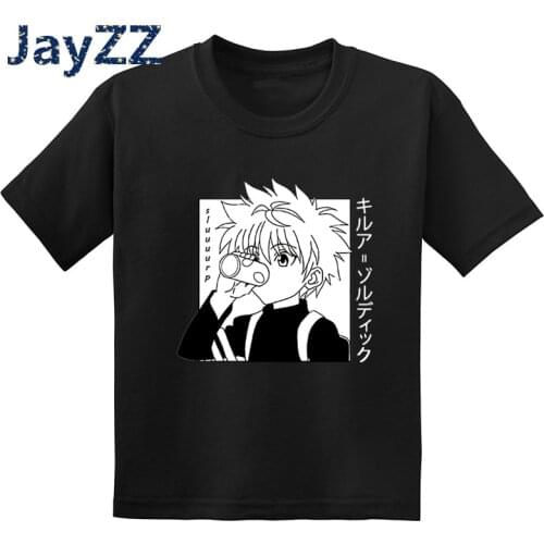 Kids Kawaii Hunter X Hunter Killua Zoldyck Anime Manga Print T Shirt Children Clothes Baby Girls & Boys Summer T-Shirt,GKT2220