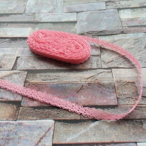 Beautiful Hot 10 yards 15mm Width Watermelon Red Lace Ribbon Lace embroidery DIY Decoration For Clothes Sewing Accessories