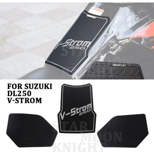 Motorcycle Tank Pad Protector Sticker Decal Gas Fuel Knee Grip Traction Side For SUZUKI V-strom250 V-STROM250 DL250 DL 250