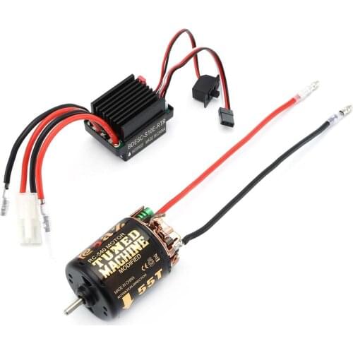 RC 540 35T 45T 55T Brushed Motor With 320 Speed Controller Waterproof ESC for RC Car Rock Crawler Axial SCX10 Model