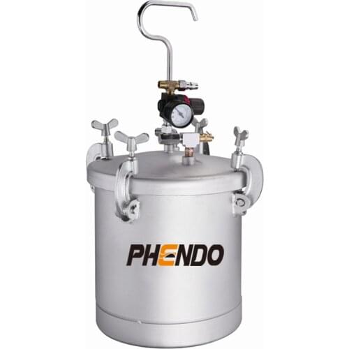 PHENDO 2-1/2 Gallon Pressure Feed Paint Tank Pot Spray Gun Sprayer 10L Water In Water Colorful Spray Gun With Painting Barrel