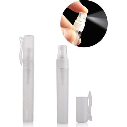 50pcs/lot 10ml Plastic Pen Spray Bottle Refillable Bottle Perfume Spray Bottle with Spray Pump for travel