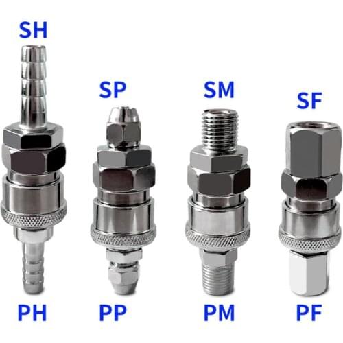 Pneumatic C Type Quick Connector Male&Female Air Line Hose Quick Release Joiner Parts 1/4" 3/8" 1/2" BSP
