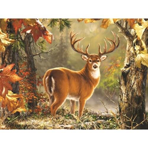 Full square diamond 5D DIY diamond embroidery deer in forest diamond painting Cross Stitch Rhinestone mosaic home decoration