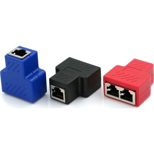 RJ45 Splitter Adapter 1 To 2 Dual LAN Ethernet Socket Network Connections Splitter Adapter For PCB Board Welding