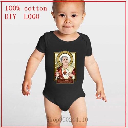 Saint Anthony Bourdain printing Bodysuits Newborn Children Baby Clothes Infant Jumpsuits Sunsuit Kids Summer Clothing 0-24M