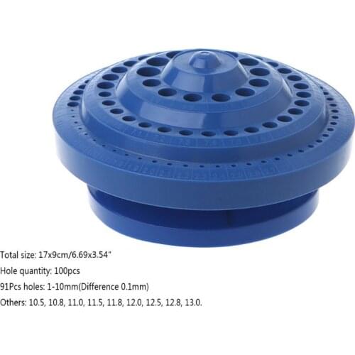 Drill Bit Storage Case Stand Round Shape Hard Plastic Organizer 100Pcs Hole Tool Dropshipping