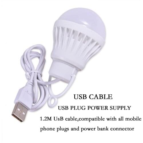 LED Lantern Portable Multi Camping Lamp Mini Bulb 1.2M 5V LED USB Power Tent Camping Gear Hiking USB Lamp 5W/7W