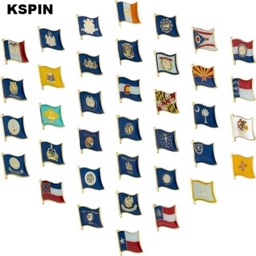 U.S.A Arizona State Natinal Lapel Pins Flag Lapel Pins Country Flag Badge Flag Badge Brooch