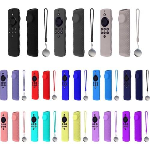 Remote Control Shockproof Skin Case Silicone Shockproof Protective Case for Amazon Fire TV Stick Lite Accessories