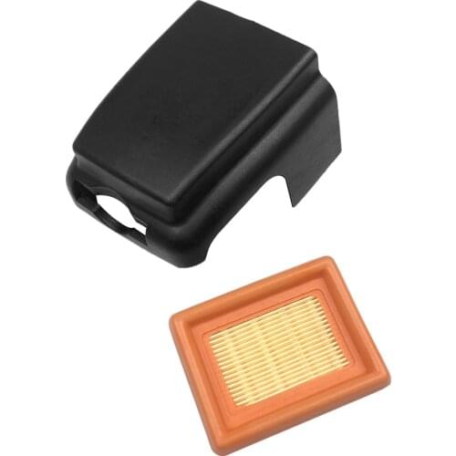 DRELD Air Filter + cover For Stihl FS120 FS200 FS250 Brush Cutter Trimmer Cleaner Replace OEM: 4134 141 0300