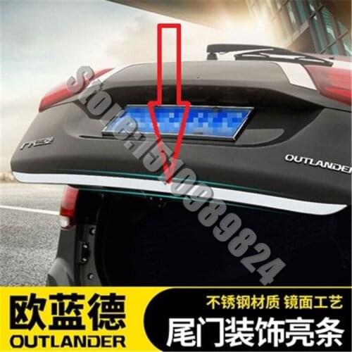 Tailgate Rear Door Bottom Cover Molding Trim Stainless Steel back door trim for Mitsubishi Outlander 2013-2020 Car Styling
