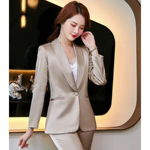 Women suits short jacket pants Office Lady Formal Work clothes women pants suits woman set suits 2168