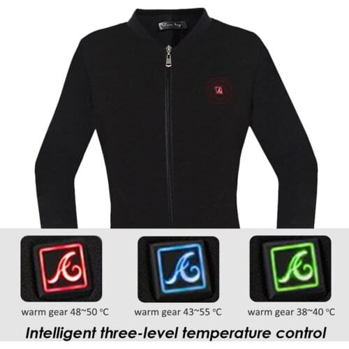 Winter Women Jacket 3 speed adjusted temperature Heated Jacket Waterproof Electric Thermal Zipper Jacket for Sports Hiking Shirt