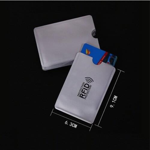 3000pcs/lot RFID Blocking Sleeves Credit Card & Passport blocker Holders Case anti-theft waterproof bank case LZ0800