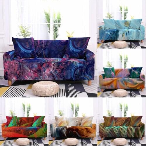 3D Rendering Sofa Cover Abstract Elastic Couch Cover Living Room Furniture Home Sofa Bed Armchair Stretch Protective Sofa Cover