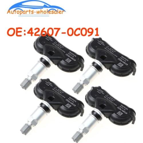 4 pcs/lot Car Accessories 42607-0C091 426070C091 For 2018 2019 Toyota Tundra Sequoia TPMS Tire Pressure Monitoring Sensor 315MHZ