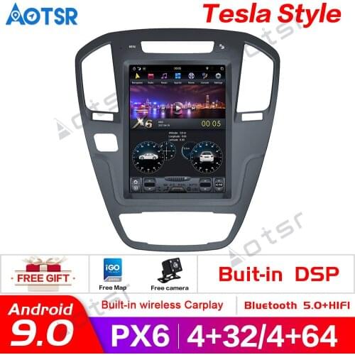 Tesla Screen Tesla style 4GB RAM px6Car GPS Navigation For Buick Regal 2008-2013 radio tape recorder head unit multimedia player