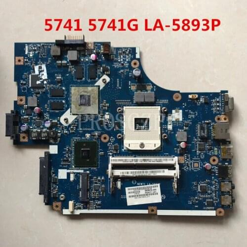 Free shipping For 5741 5741G Laptop motherboard LA-5893P 100% full Tested