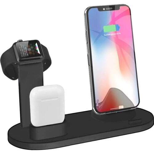 5 in 1 Wireless Charger for iPhone 12 11 XR XS MAX 8 7 for Apple Watches Earphones 10W Fast Wireless Charging Stand