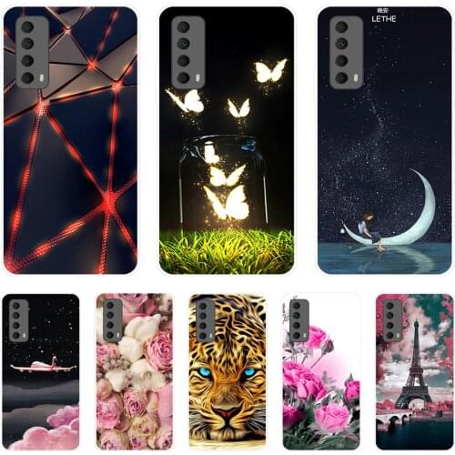 For Huawei P smart 2021 Cases 6.67" Soft touch Silicon Back Phone Cover For PSmart 2021 Bumper Protective Funda Shell Etui Bag