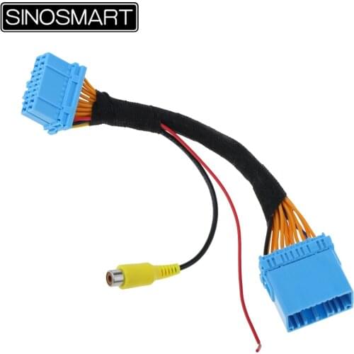 SINOSMART S20 20PINs Reversing Camera Connection Cable for Suzuki SX4 OEM Monitor without Damaging the Car Wiring