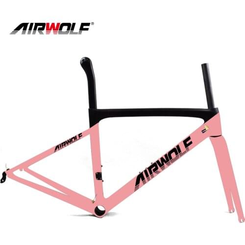 Pink Lightweight Only 787g Carbon Frame BSA Road Bicycle Frameset For Girl Woman 700C Cycling Bike Frameset Rim Brake QR 130*9mm