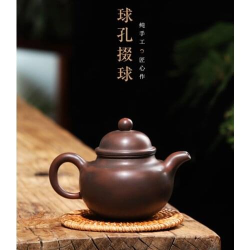 Chinese Traditional Ceramic Teapot Pure Handcraft Beautiful Appearance Household Pu'er Oolong Tea Set High Grade Clay Kettle