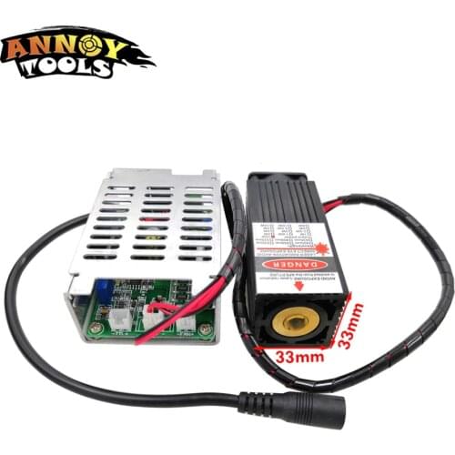15000mW 450nm 33mm Fixed Focus Laser Module Laser Engraver Diode Metal Marking 15W Laser cutter Wood Cutting For Engraver