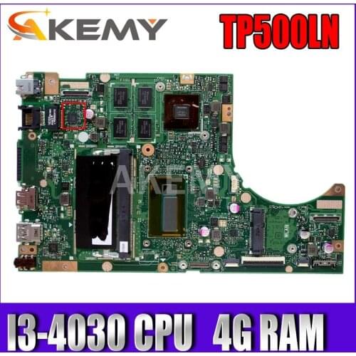 SAMXINNO For ASUS TP500LN Laotop Mainboard TP500LA TP500LN TP500LD TP500L TP500 Motherboard with I3-4030 CPU 4G RAM
