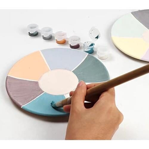 6 Colors Set Ceramic Pigment Art Underglaze Ceramic Painted Medium Temperature Baking Color DIY Graffiti Pigment Set