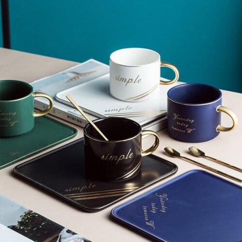 Phnom Penh Coffee Cup and Plate Sets Mark Cup Coffee Saucers Set