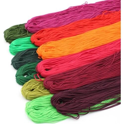 QJH Hand Crochet Line Hollow Thread Nylon Yarn For Chinese Knot Clasps Slippers Bags Cushion Doll line Silk light Woven Thread